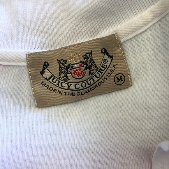 JUICY COUTURE COLLARED WHITE SHIRT SIZE MEDIUM - Picture 3 of 3